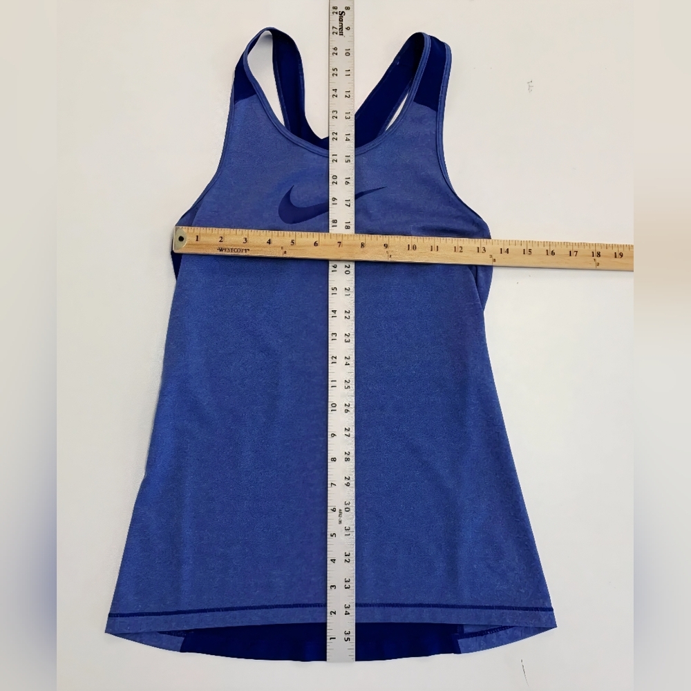 NIKE | Pro Tank Top Racerback Athletic Workout Gym Shirt | Purple/Blue | Medium - Picture 10 of 12